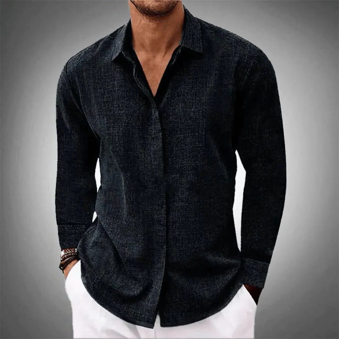 Linen Long Sleeve Shirt for Men