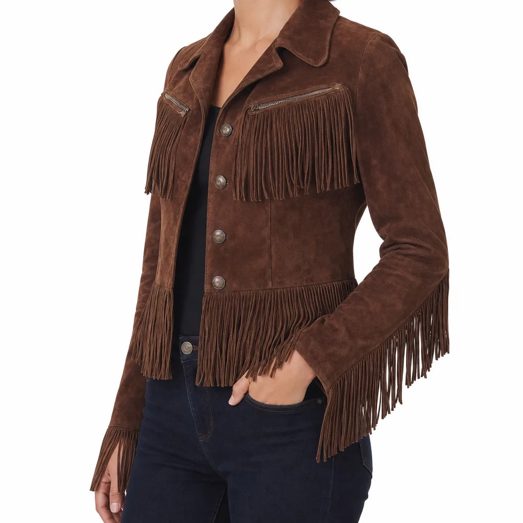 Lisa | Women's Fringe Western Jacket