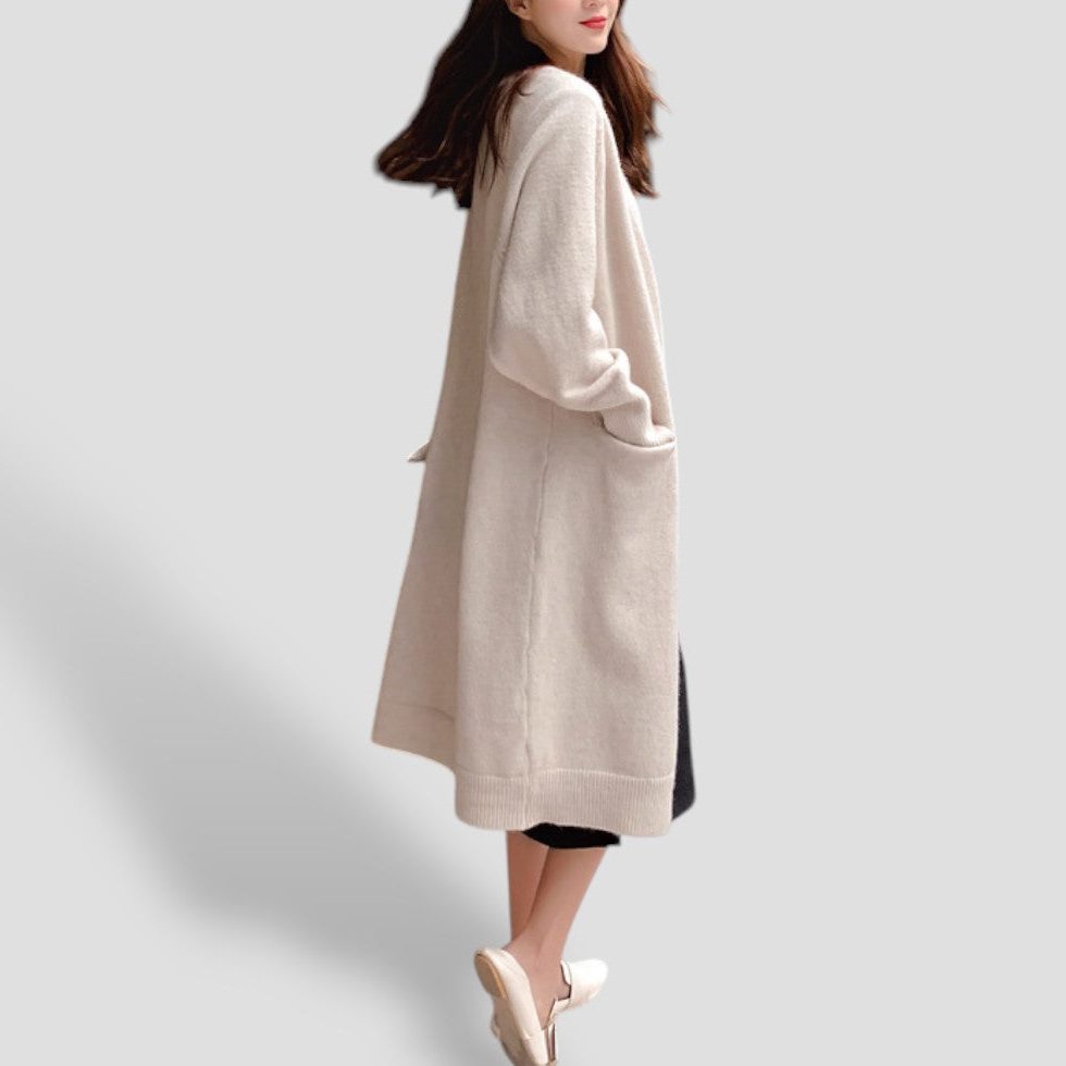 Hannah | Longline Open Front Cardigan for Women