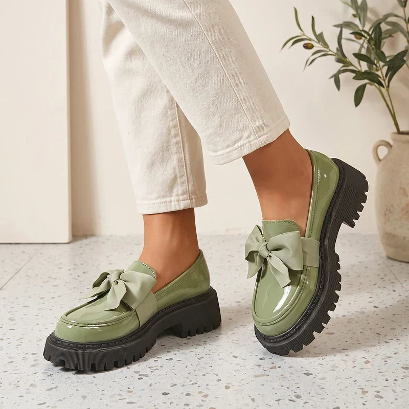 Babette Platform Bow Loafers