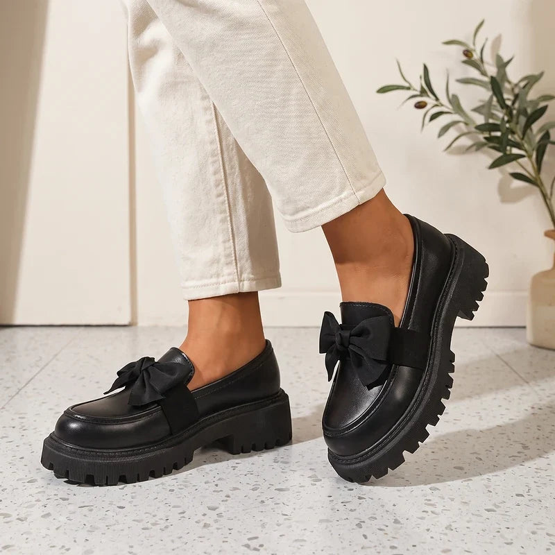 Babette Platform Bow Loafers