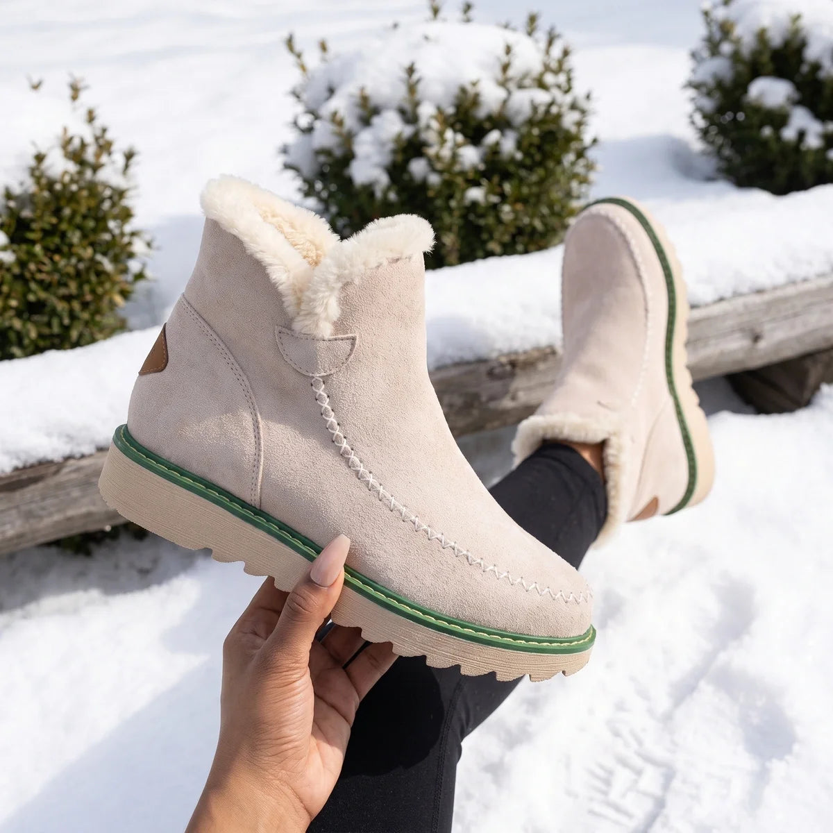 Lottie Fleece Lined Platform Boots