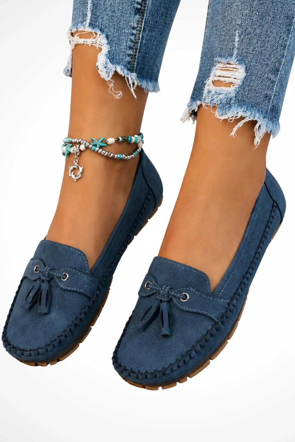 Lottie | Women's Suede Orthopedic Slip On Loafer Shoes