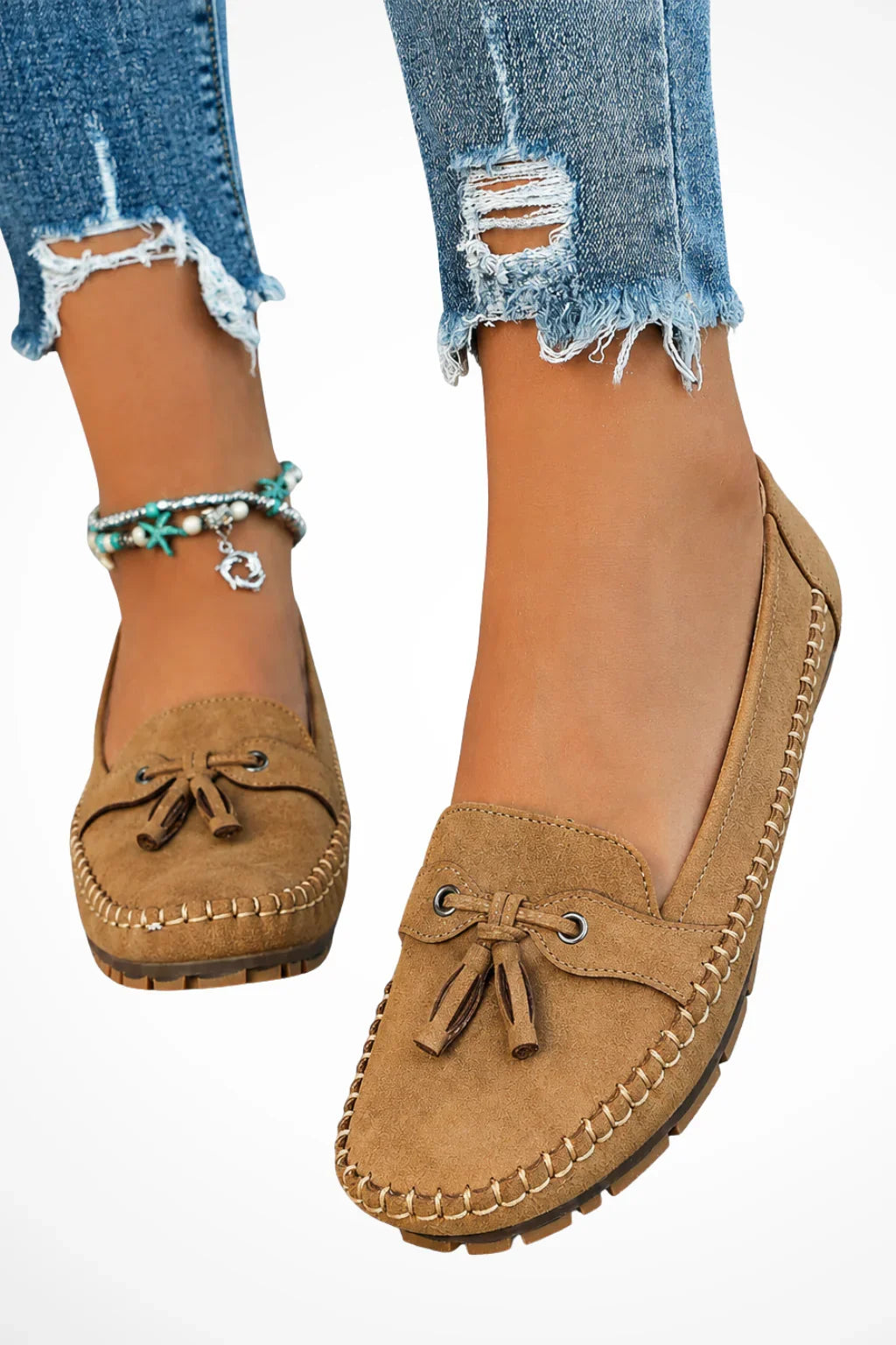 Lottie | Women's Suede Orthopedic Slip On Loafer Shoes