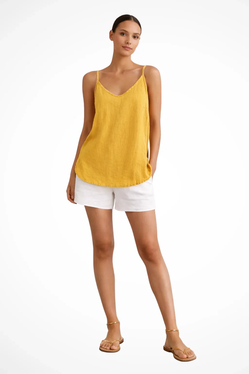 Lottie | Women's V-Neck Spaghetti Strap Tank Top