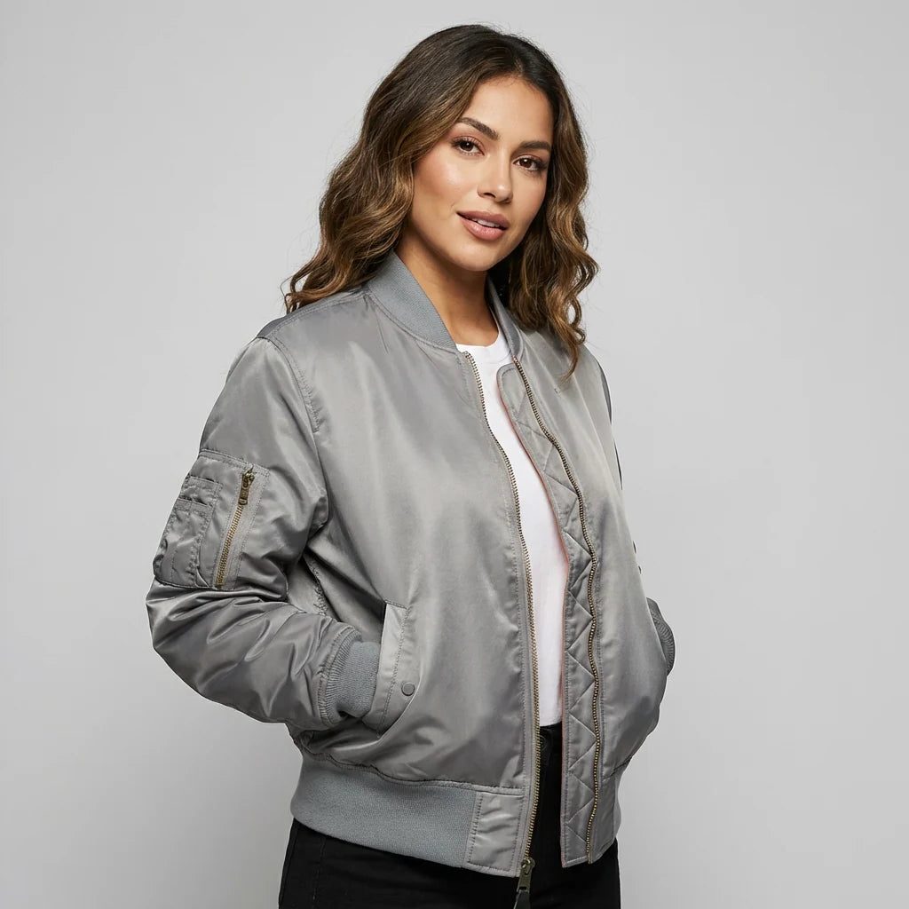 Lucy | Zip-Up Bomber Jacket for Women