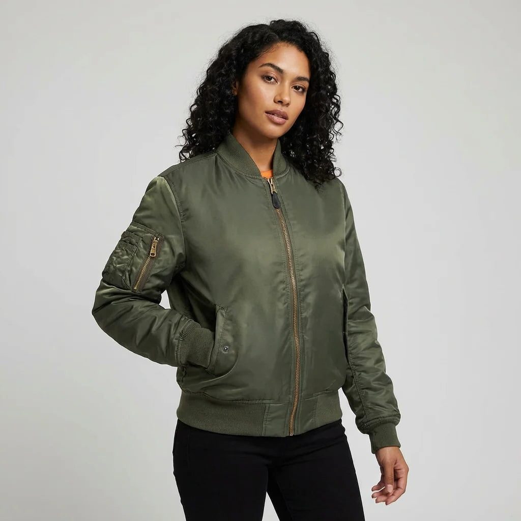 Lucy | Zip-Up Bomber Jacket for Women