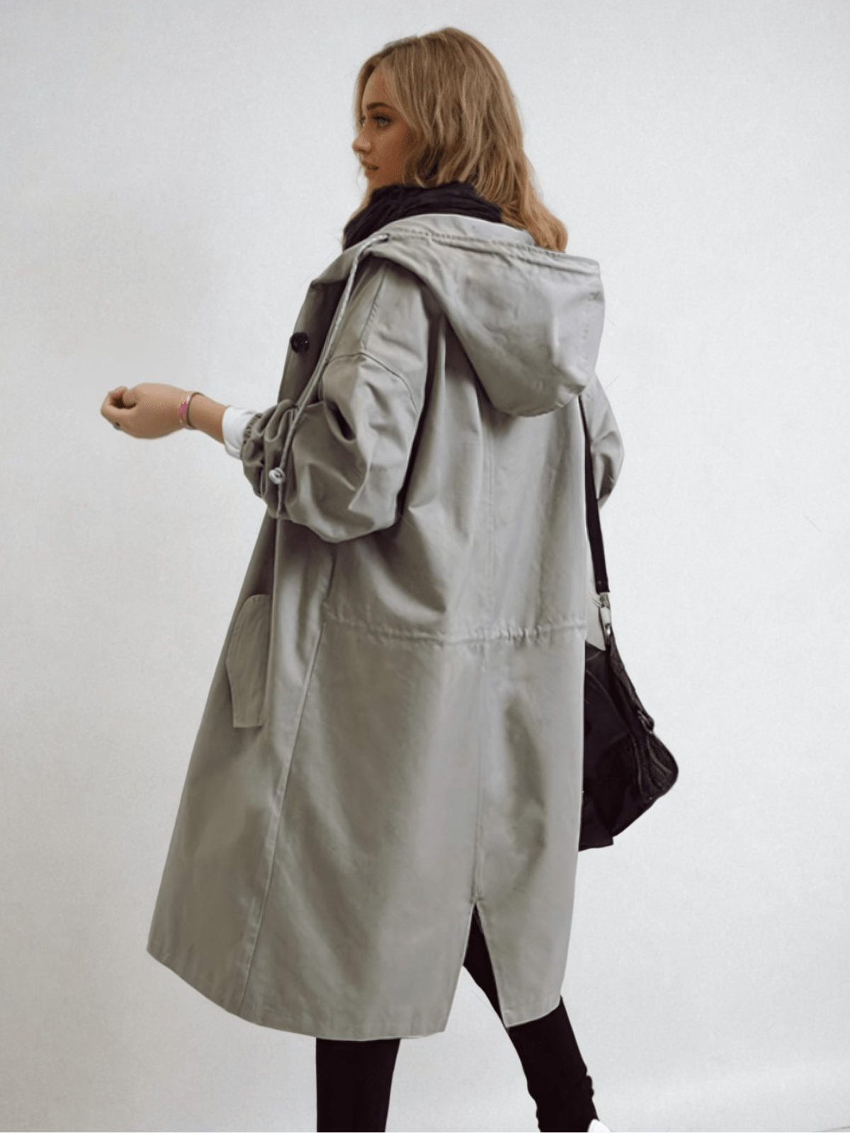 Women's Packable Hooded Jacket – Lightweight Longline Coat