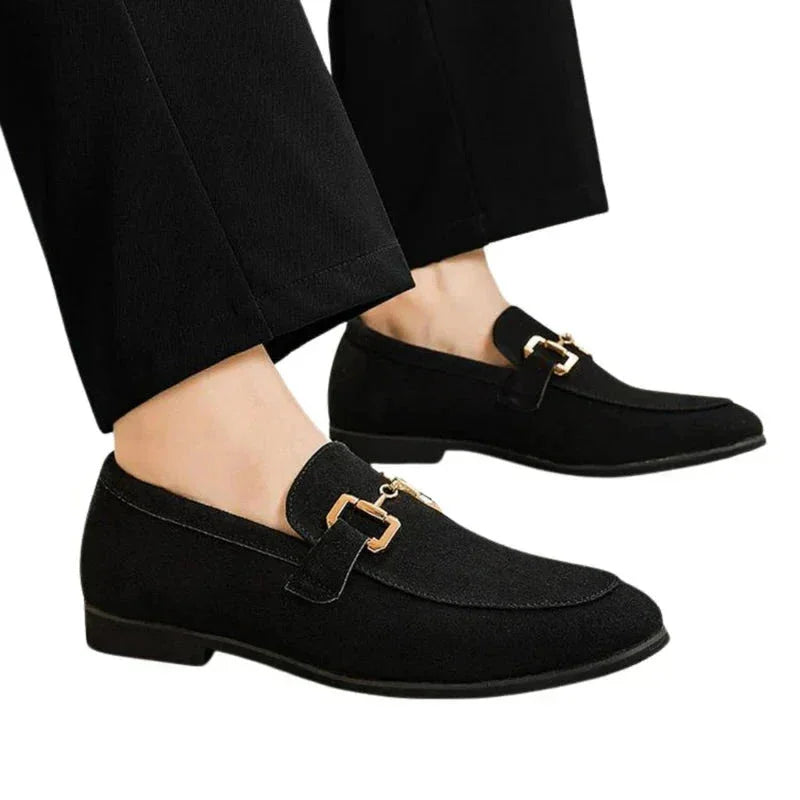Luxury suede shoes.
