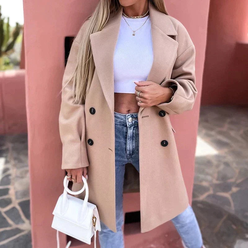 Women's Tailored Longline Overcoat – Classic Winter Coat