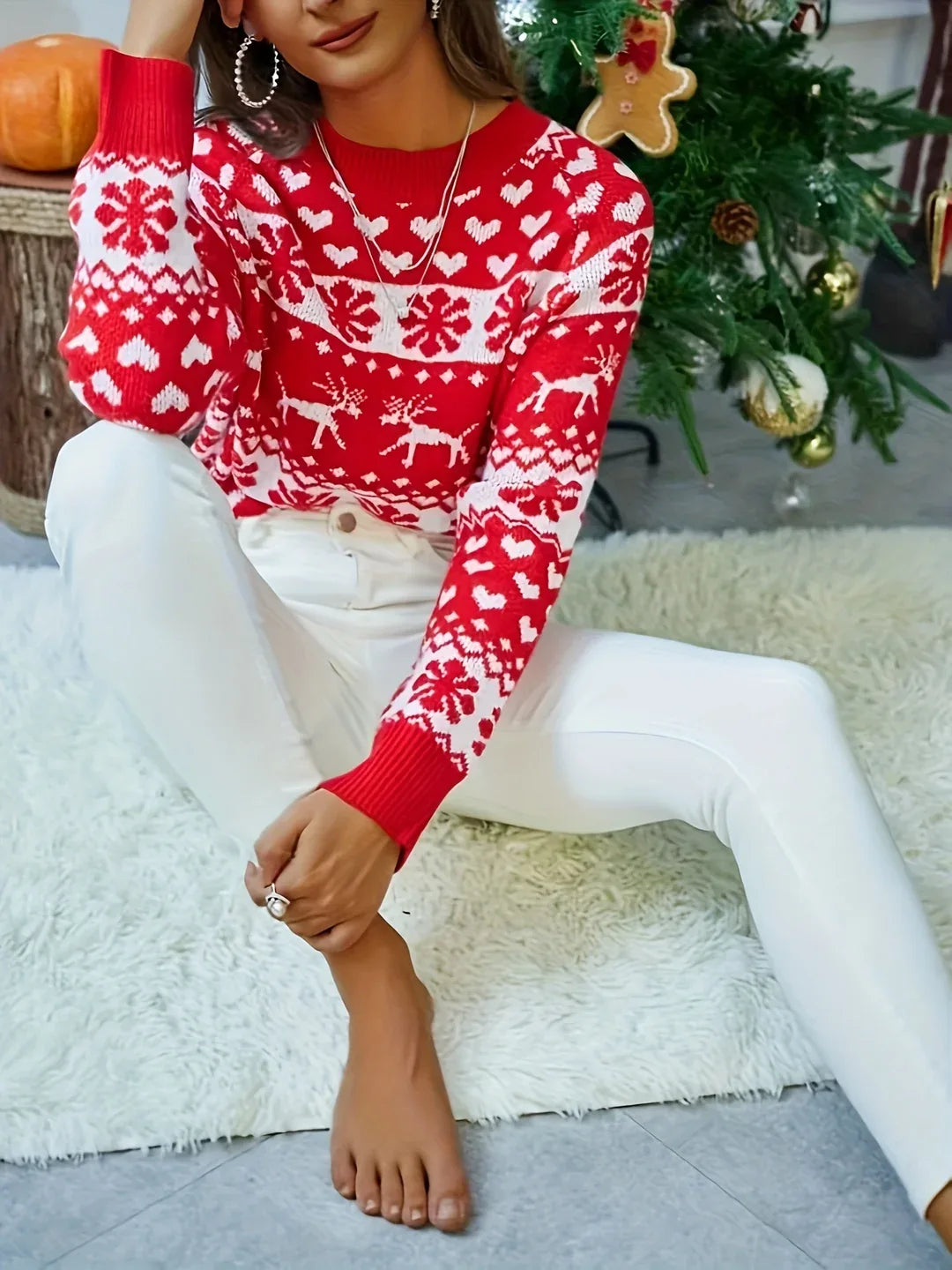 Mabel | Women's Festive Fair Isle Sweater