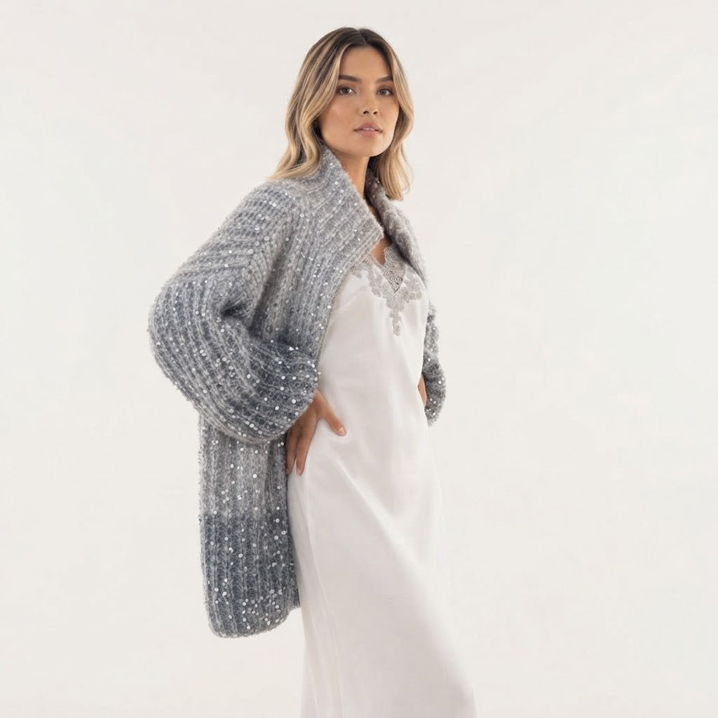 Sequin Knit Jacket