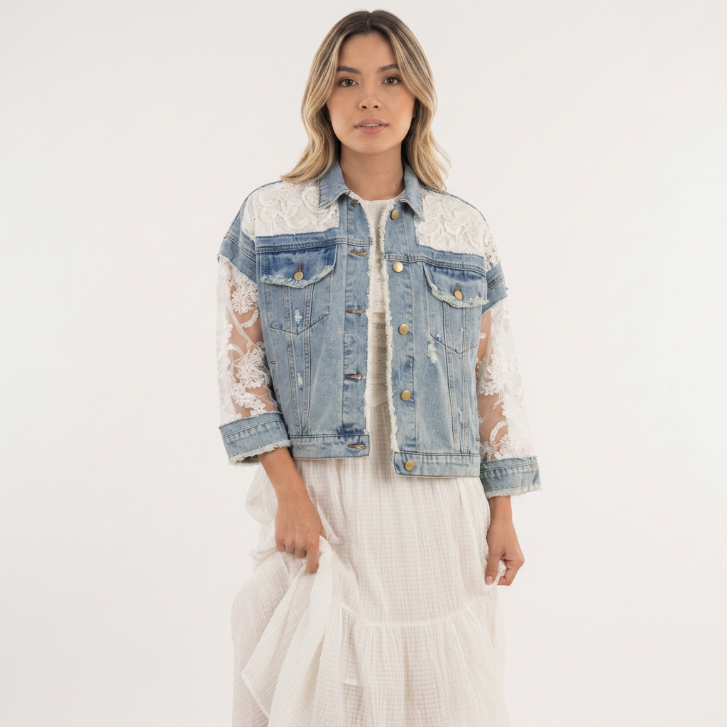Women's Patchwork Denim Jacket