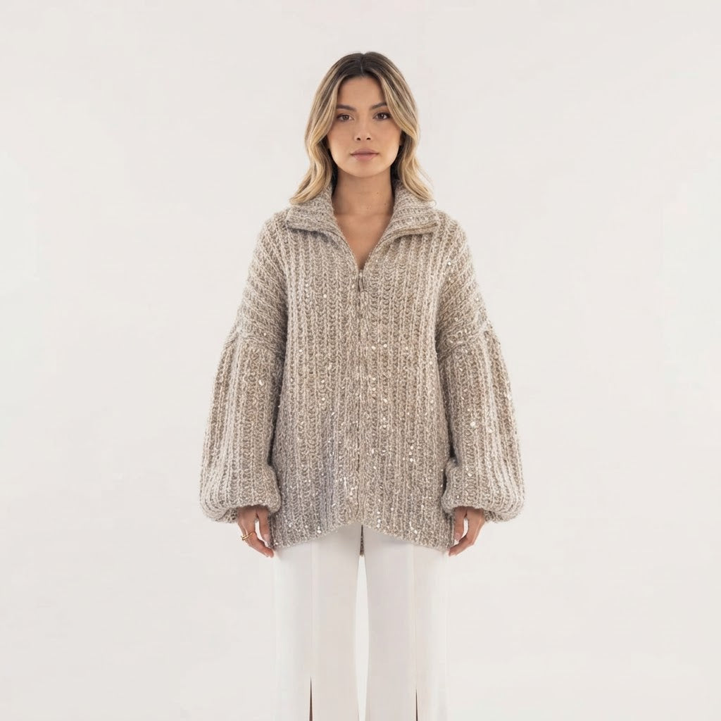 Sequin Knit Jacket