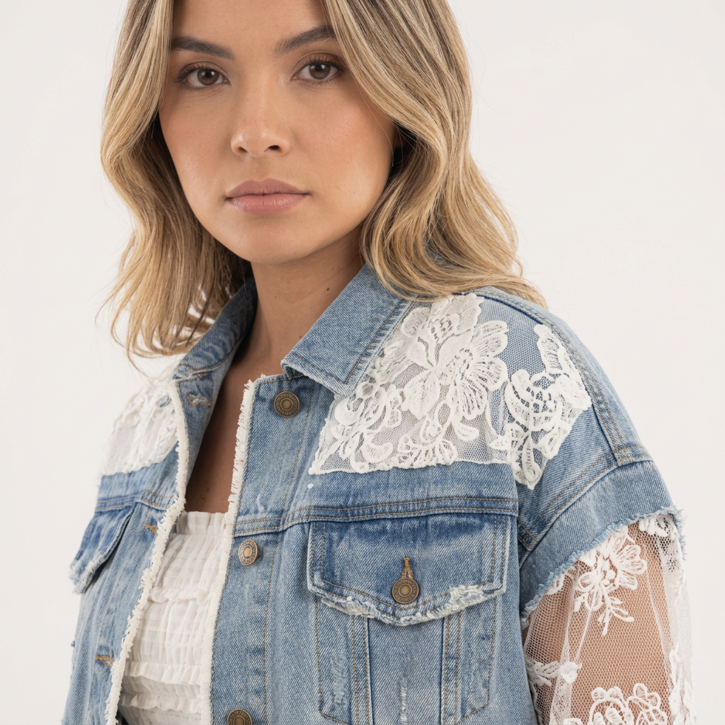 Women's Patchwork Denim Jacket