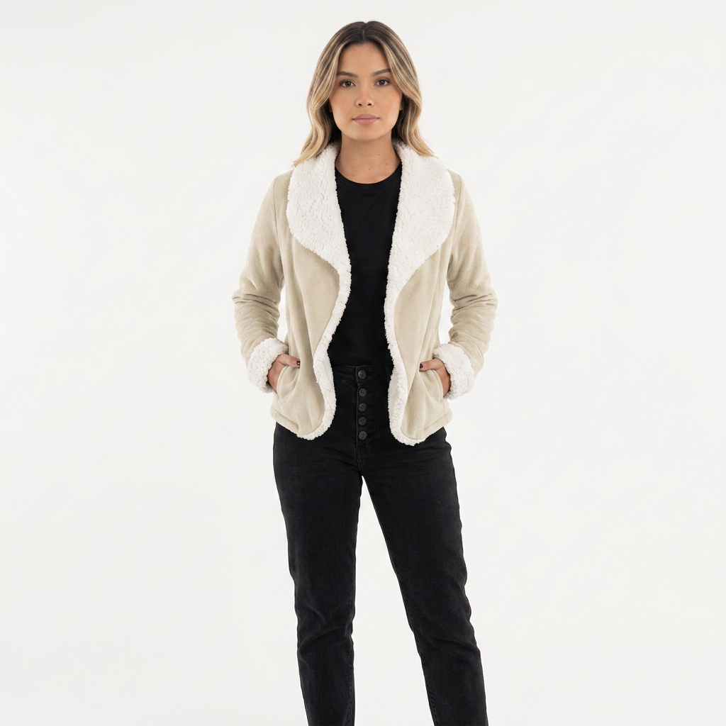 Women's Suede-Effect Fall Jacket