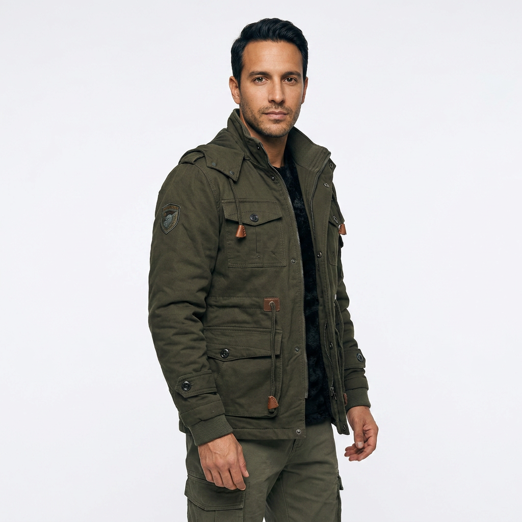 Multi-Pocket Lined Jacket