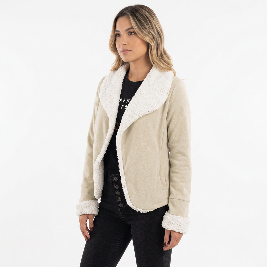 Women's Suede-Effect Fall Jacket