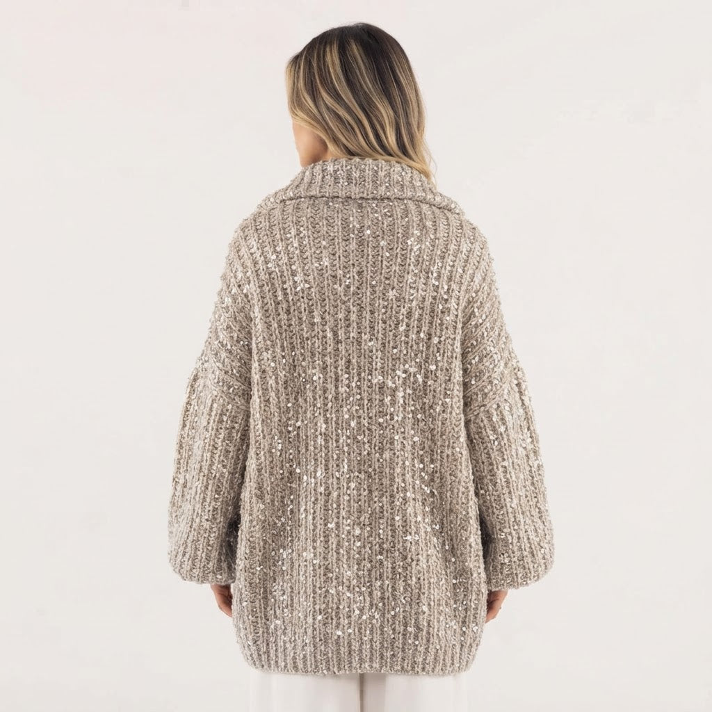 Sequin Knit Jacket