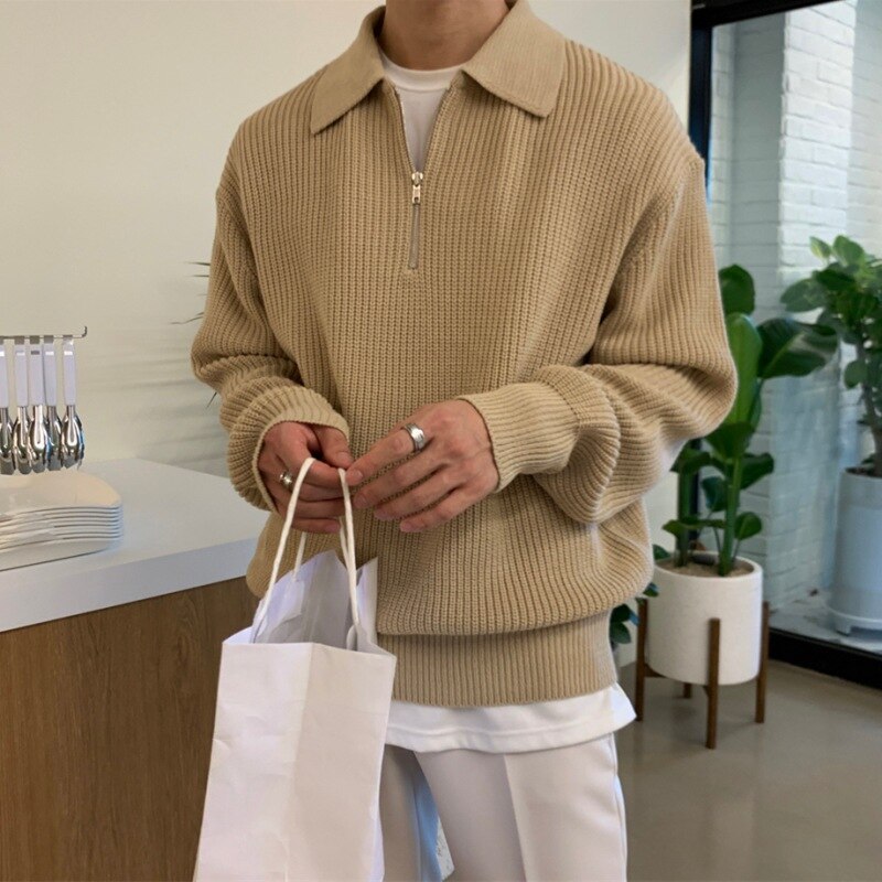 Niklas | Mens Textured Winter Sweater — Classic Knit Design in 3 Neutrals S–2XL | Westmere