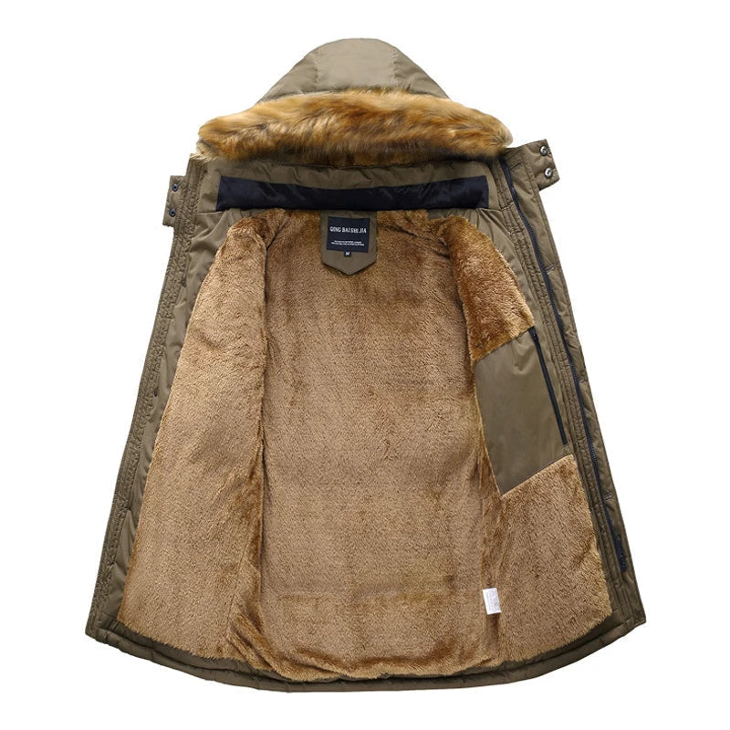 Men's Parka with Breathable Fabric