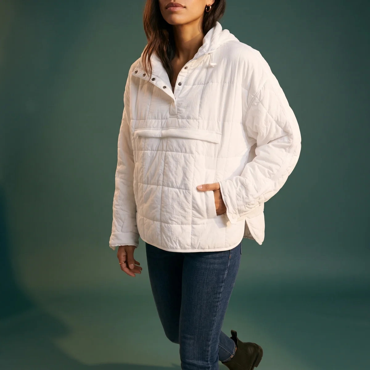 Maisie Quilted Pullover Puffer