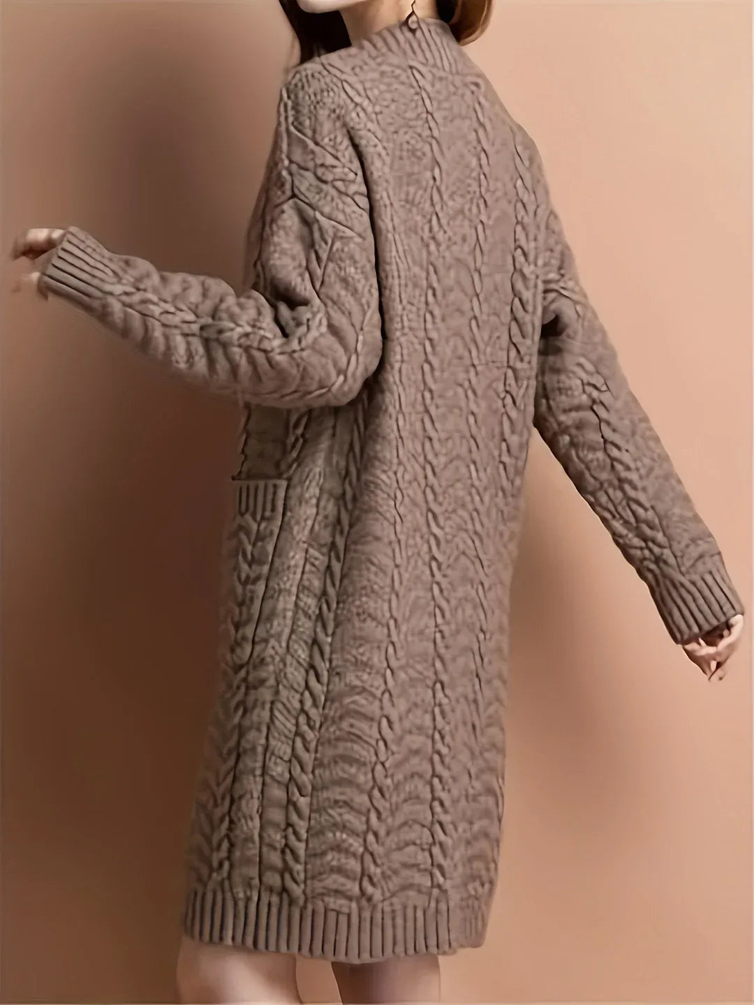 Maisy | Women's Cable-Knit Longline Cardigan