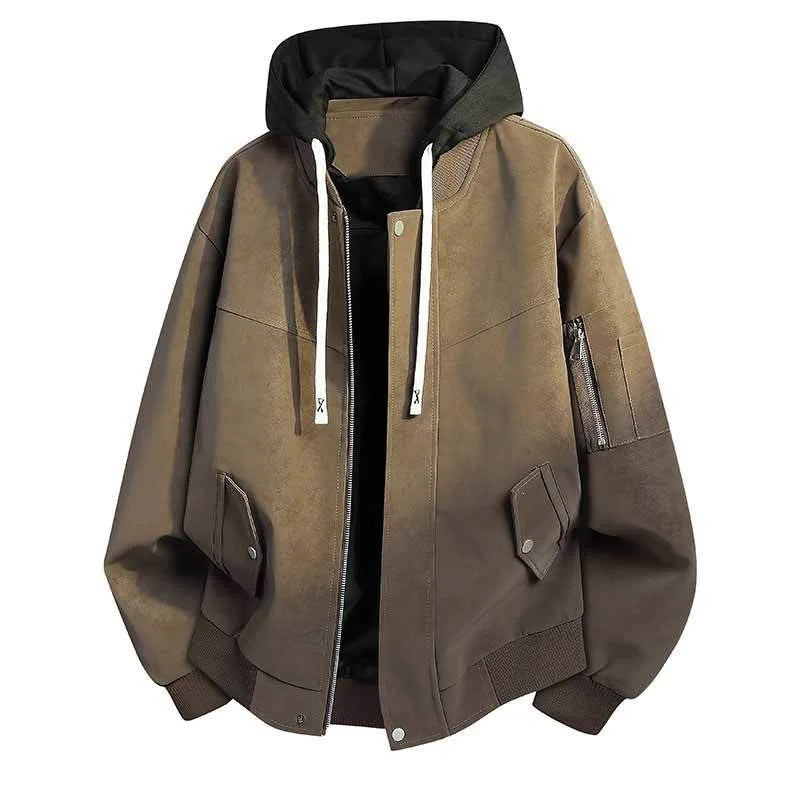 Malcolm | Men's Windbreaker Hoodie Jacket