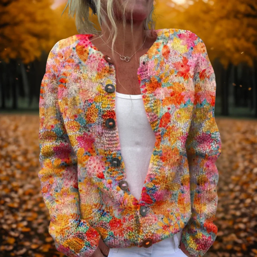 Maple leaf cardigan