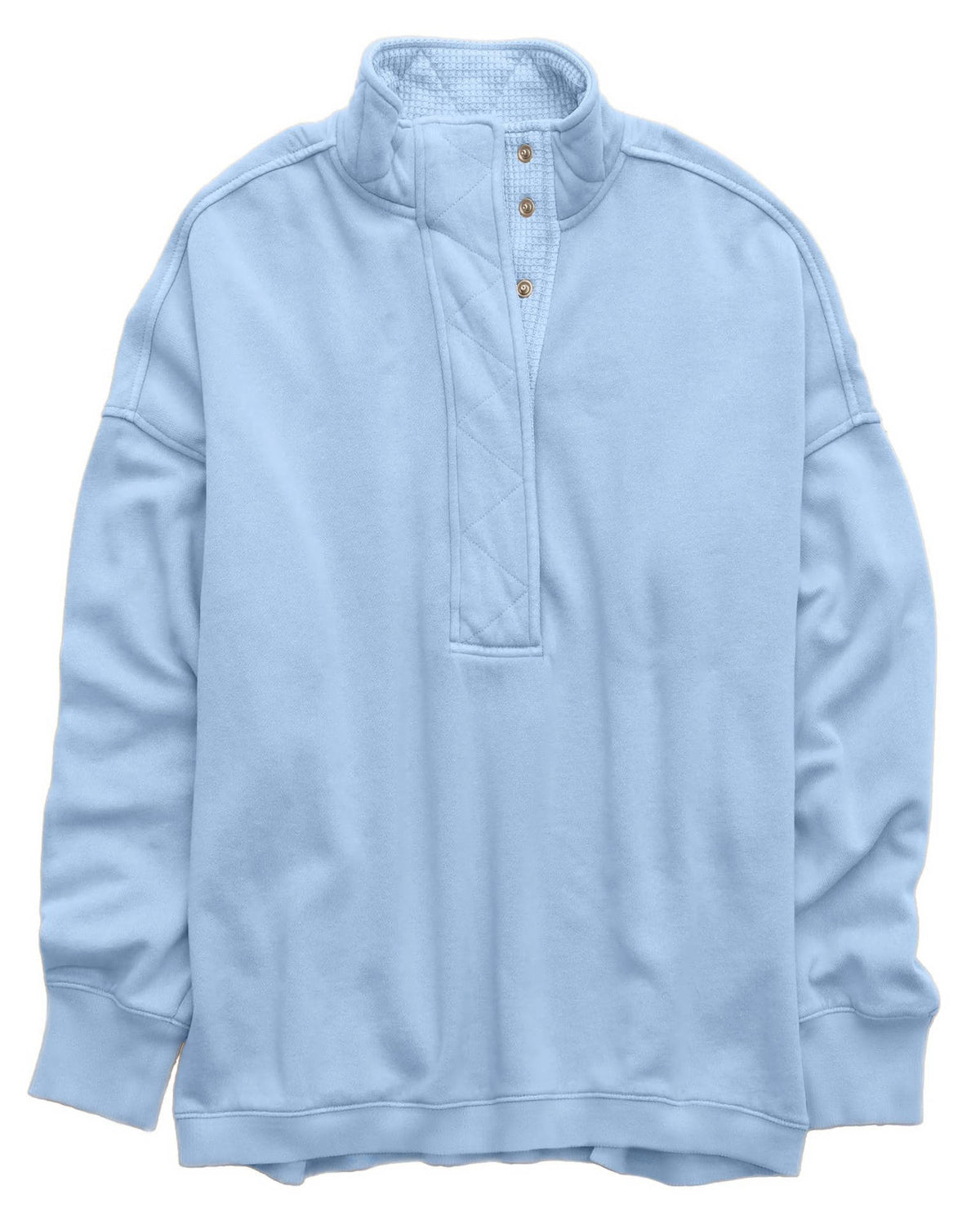 Margaret | Timeless Quilted Henley Oversized Sweatshirt