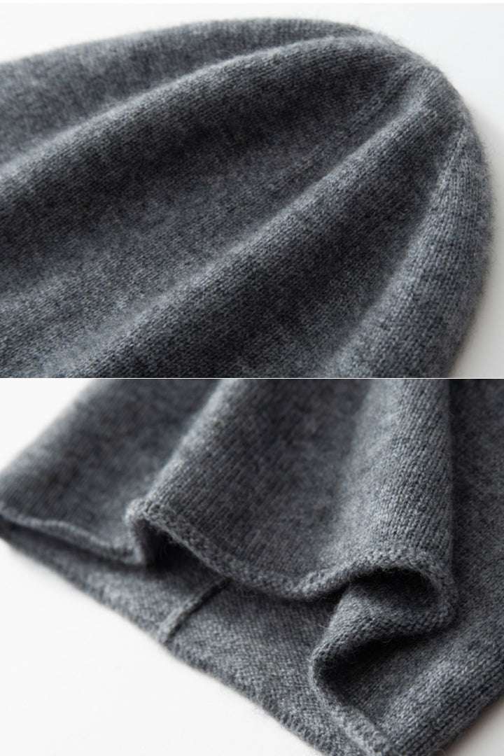 Imelda Cashmere Slouchy Ear-Cover Beanie