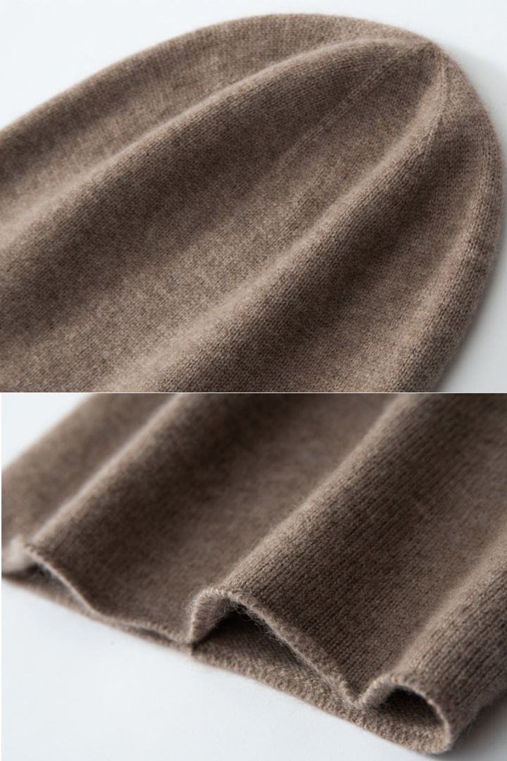 Imelda Cashmere Slouchy Ear-Cover Beanie