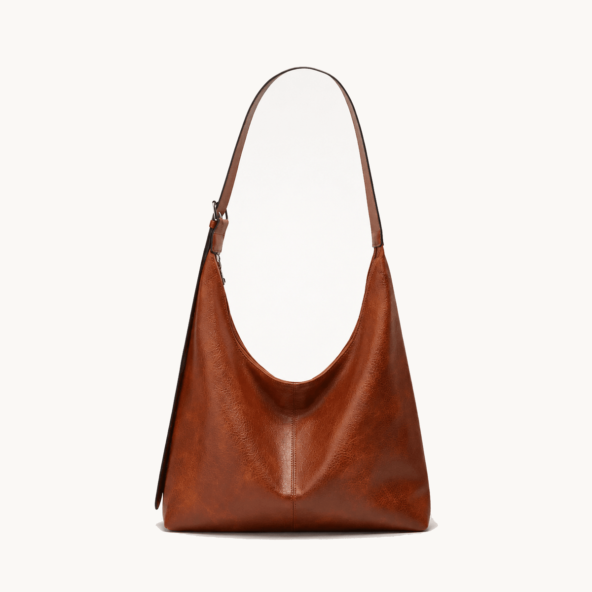 Elspeth Slouchy Vegan Leather Hobo Shoulder Bag