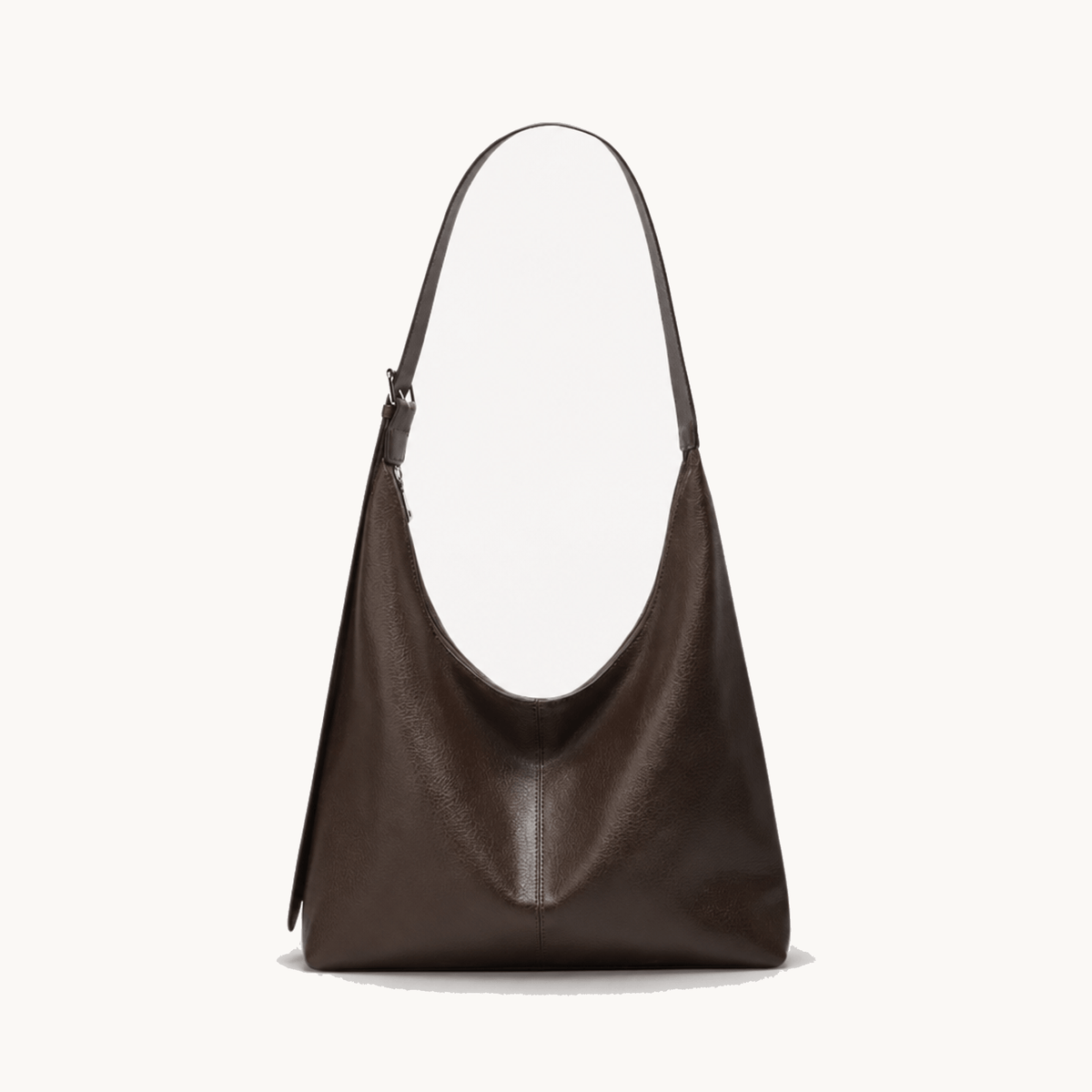 Elspeth Slouchy Vegan Leather Hobo Shoulder Bag
