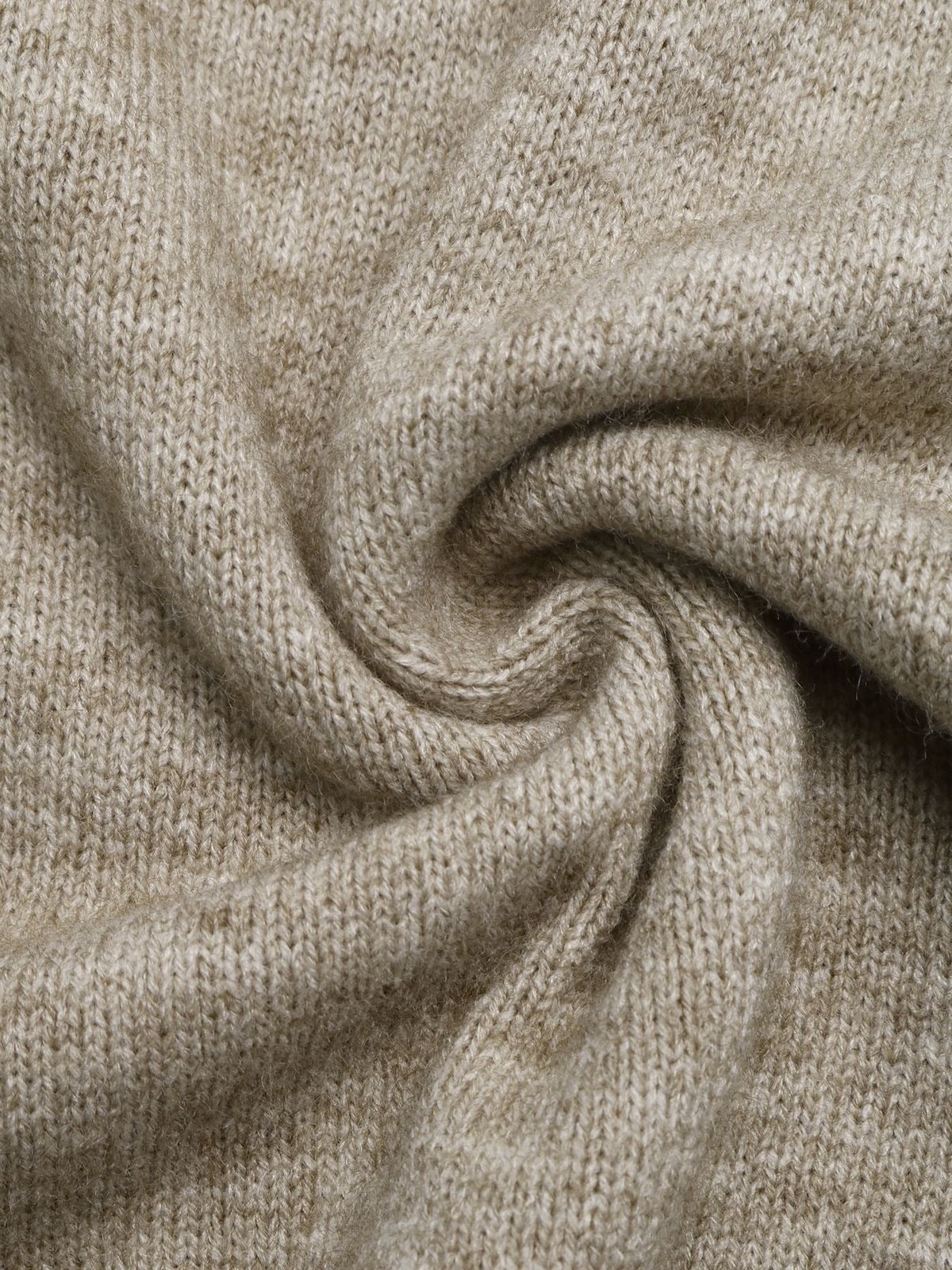 Agneta Contrast Trim Mock Neck Sweater