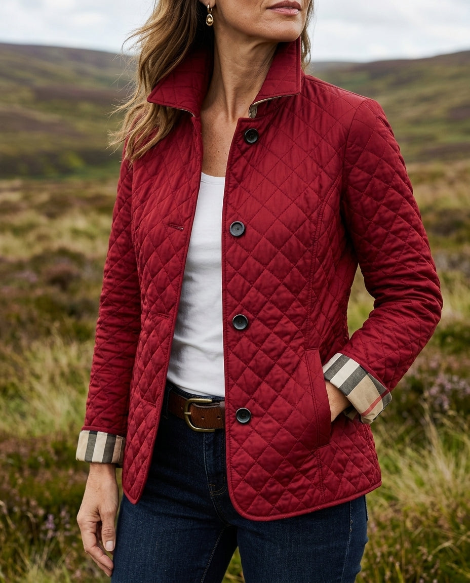 Dionne Diamond Quilted Button Jacket