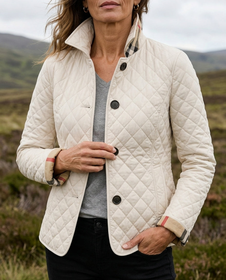 Dionne Diamond Quilted Button Jacket