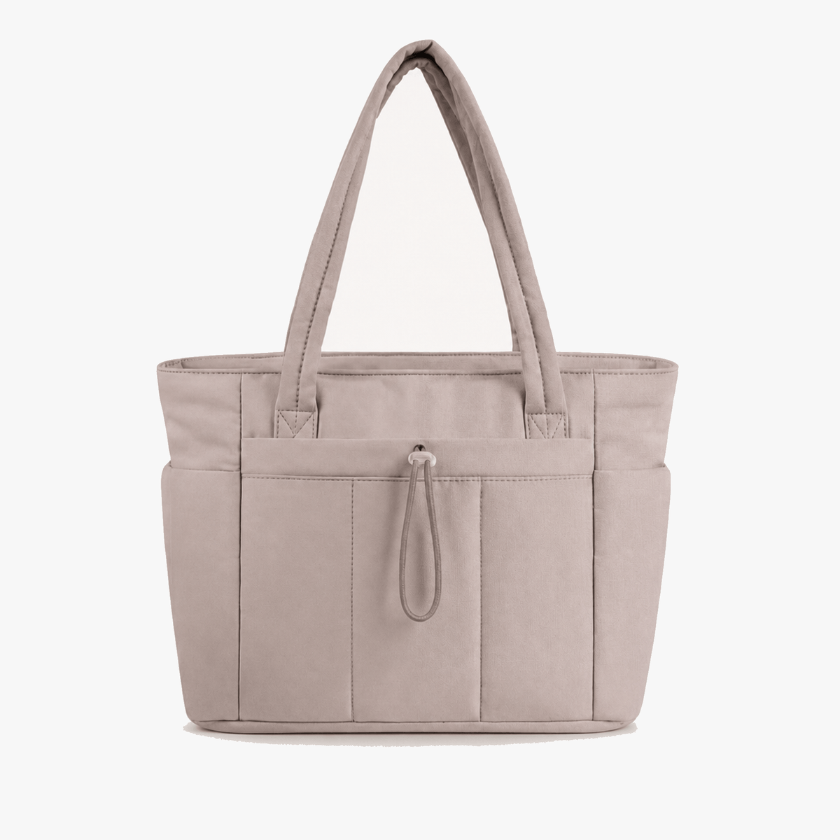 Tova Quilted Nylon Multi-Pocket Work Tote Bag