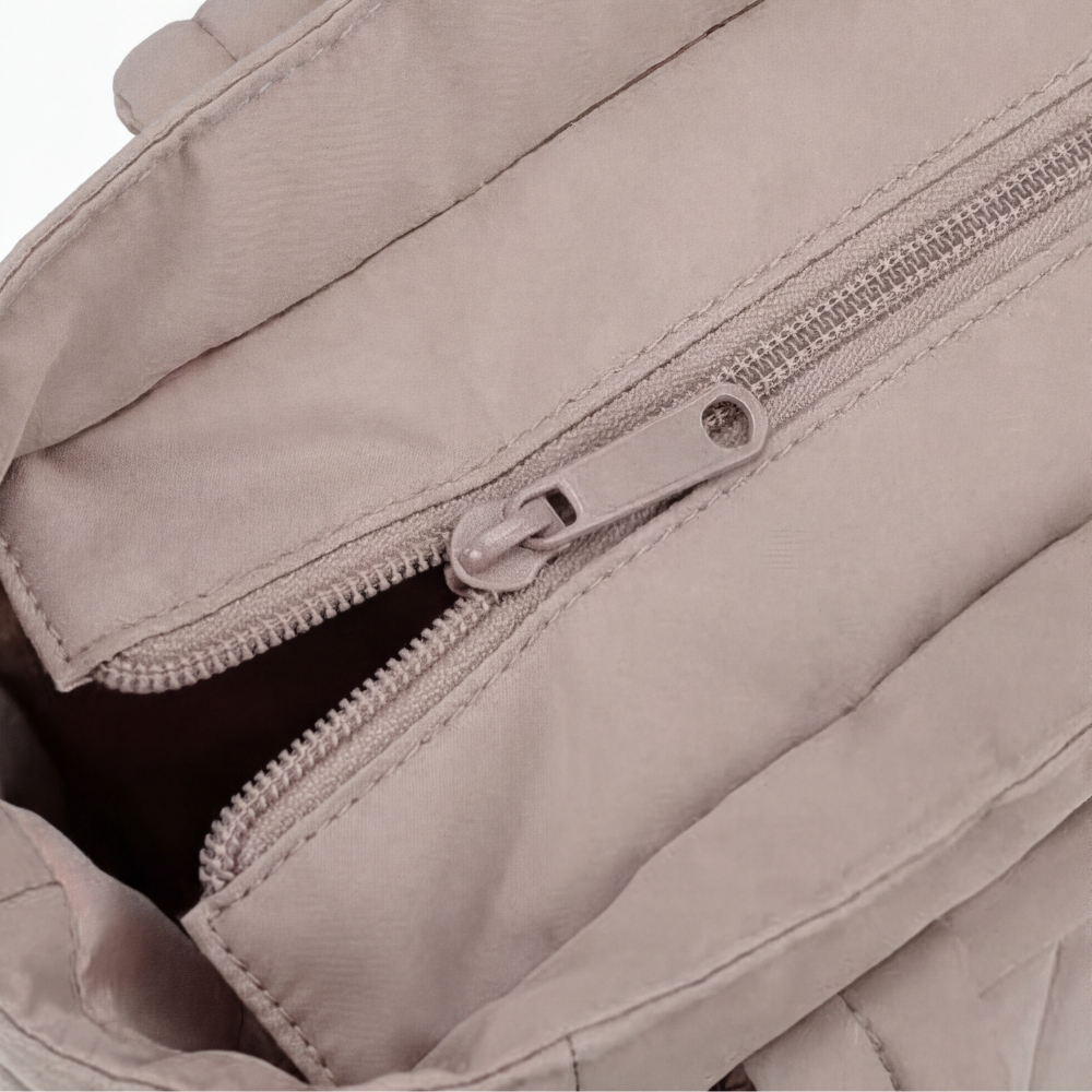 Tova Quilted Nylon Multi-Pocket Work Tote Bag