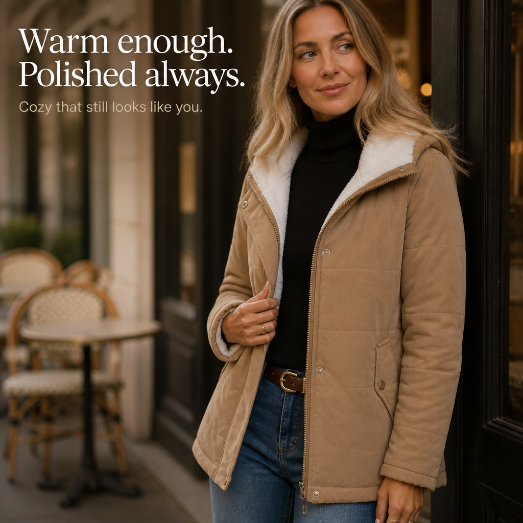 Pomona Sherpa Lined Quilted Hooded Jacket
