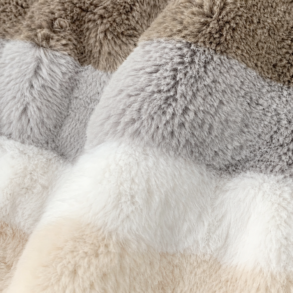 Adalia Color-Block Teddy Hooded Jacket