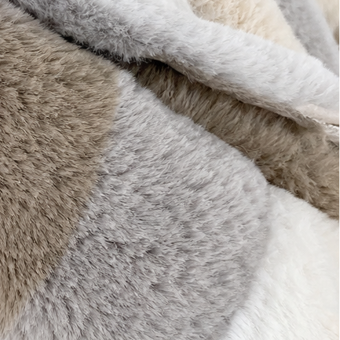 Adalia Color-Block Teddy Hooded Jacket