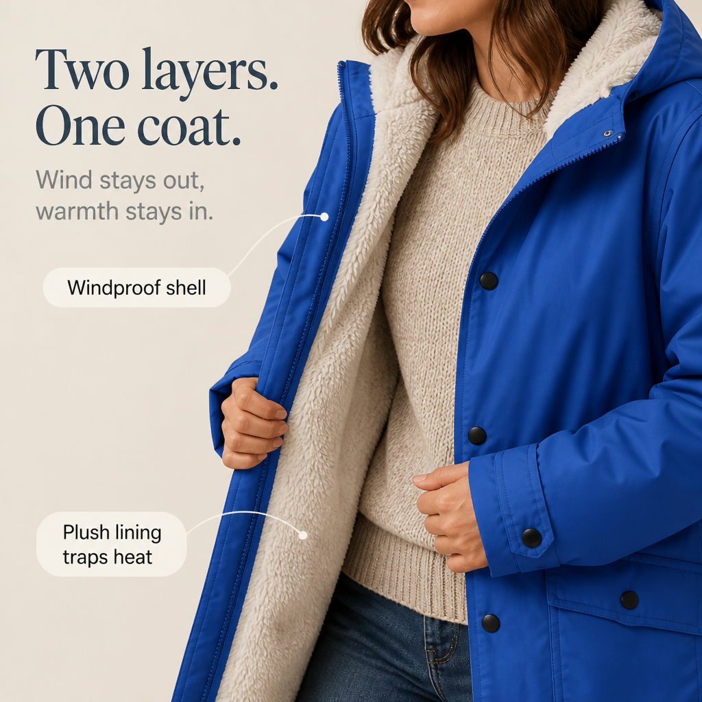 Mabelle Waterproof Sherpa Lined Hooded Parka