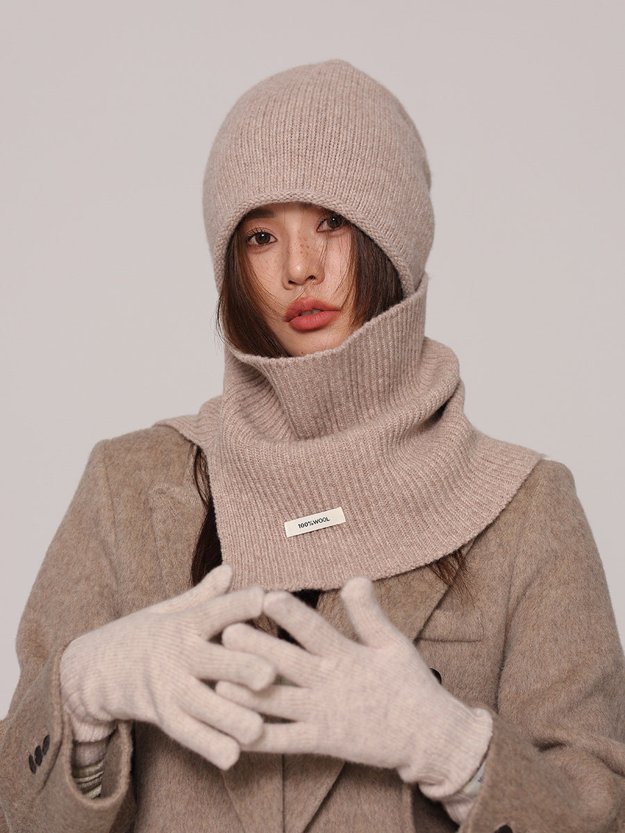 Hettie Pure Wool Beanie and Snood Set