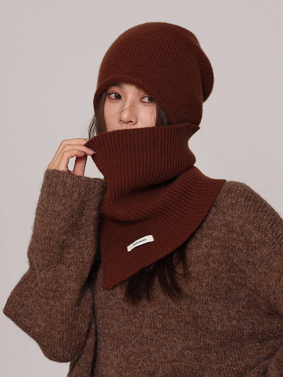 Hettie Pure Wool Beanie and Snood Set