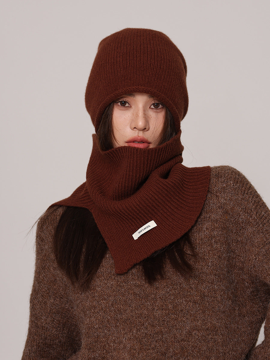Hettie Pure Wool Beanie and Snood Set