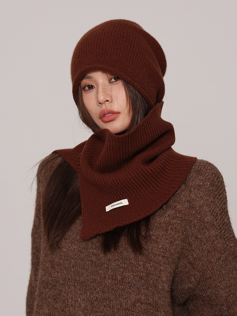 Hettie Pure Wool Beanie and Snood Set