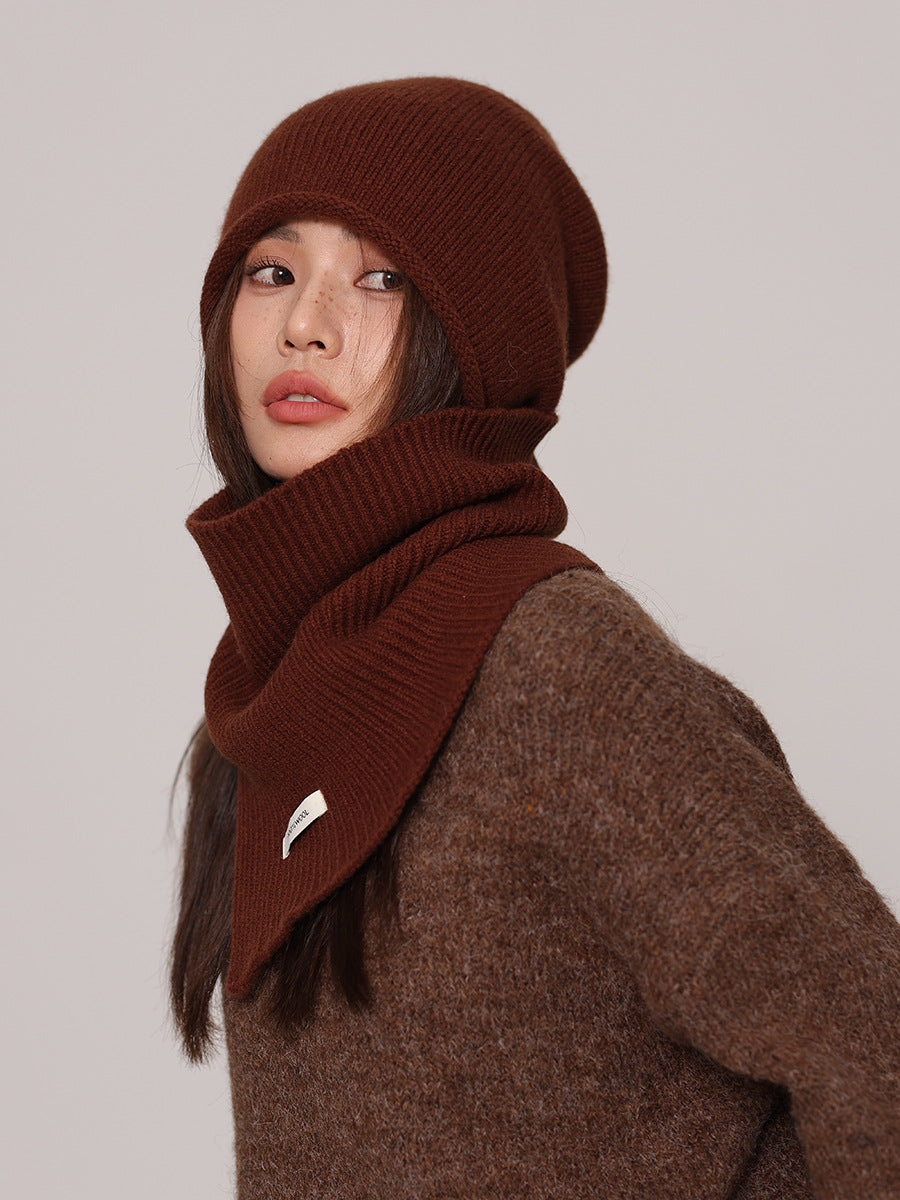 Hettie Pure Wool Beanie and Snood Set