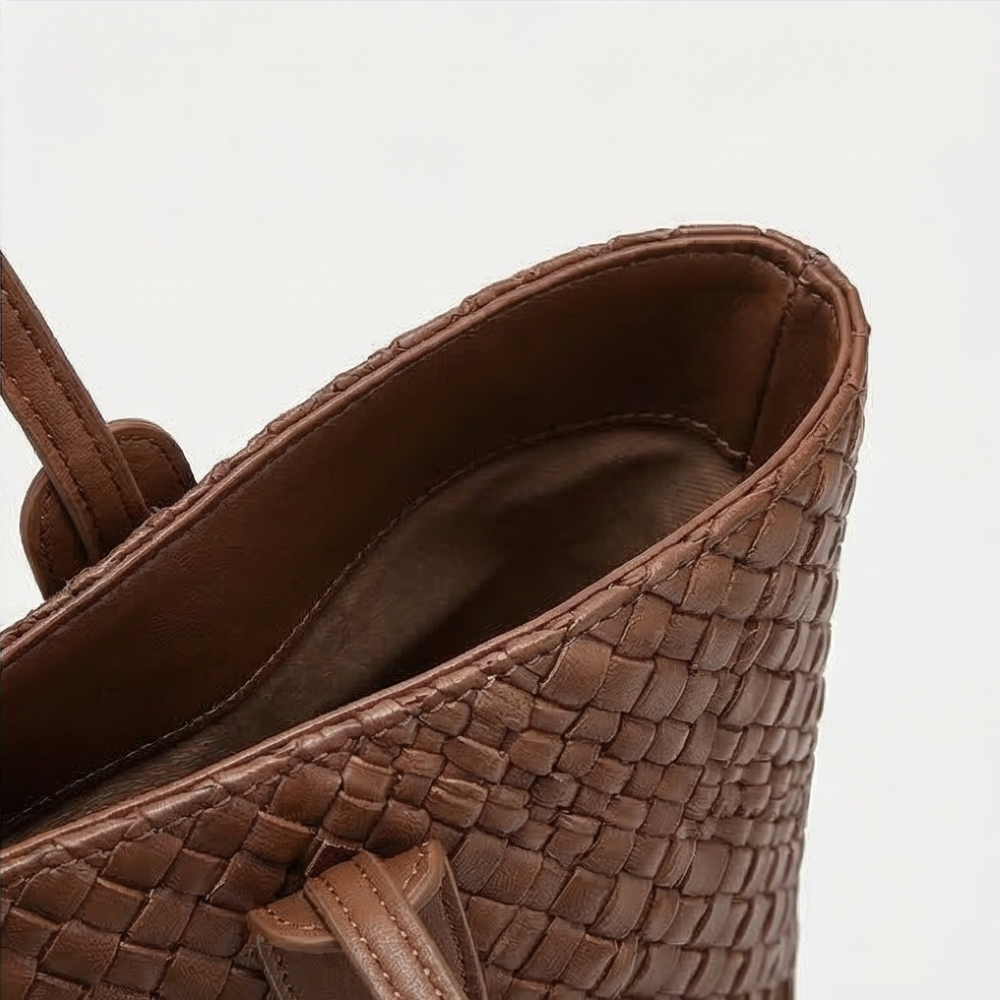 Tessara Woven Texture Everyday Shoulder Tote