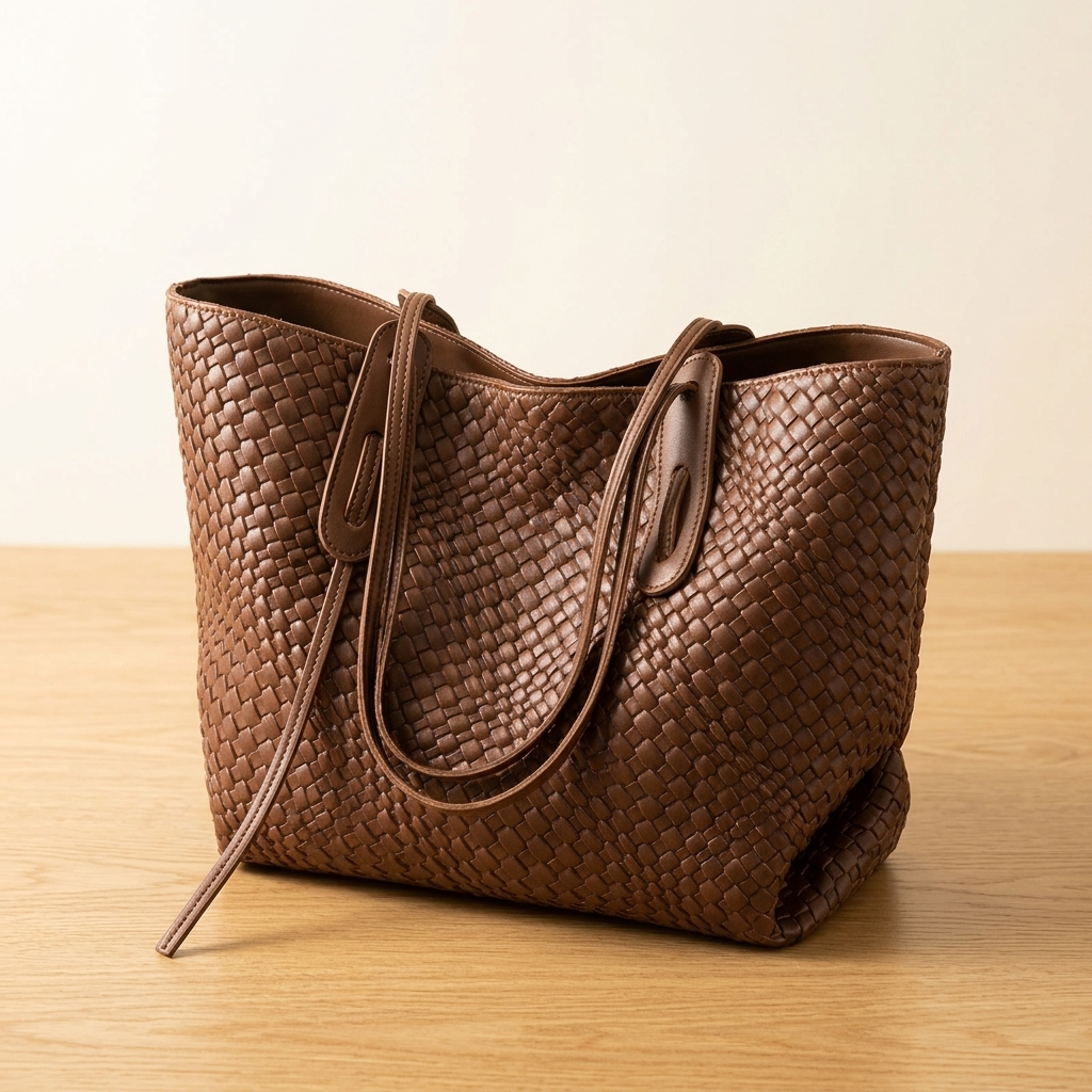 Tessara Woven Texture Everyday Shoulder Tote